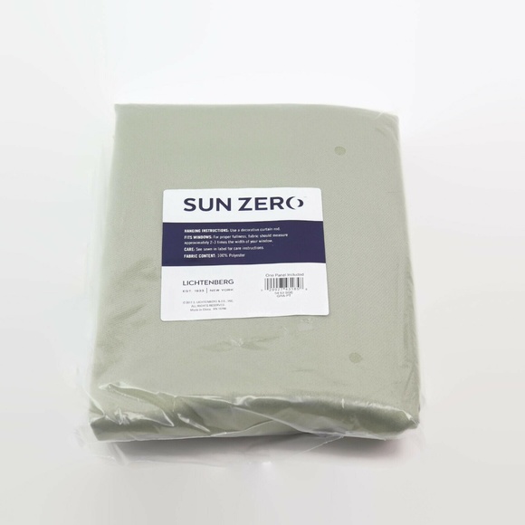 Sun Zero Grant Solid Room Darkening Curtain - Picture 1 of 4